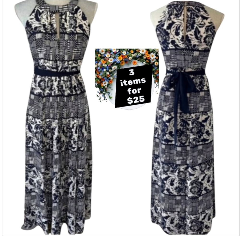 Vince Camuto Summer Floral Maxi Dress sz 4
